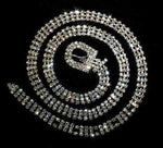 #13257 - Rhinestone Belt - 3 Rows Belts Rhinestone Jewelry Corporation