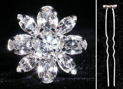 #13880 - Oval and Marquis Cluster Hair Pin (Limited Supply)