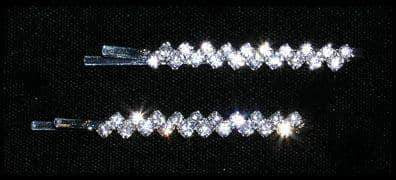 #15095 - Jagged Bobbie Pins Bobbie and Hair Pins Rhinestone Jewelry Corporation