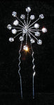 #15612 - Crystal Wire Burst Hair Pin