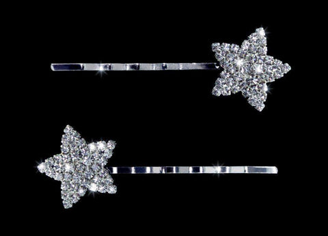 #15669 - Star Glimmer Bobbie Pin Set Bobbie and Hair Pins Rhinestone Jewelry Corporation