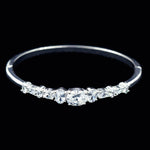 Bracelets #17187 - Graduated CZ Cuff Bracelet