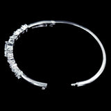 Bracelets #17187 - Graduated CZ Cuff Bracelet