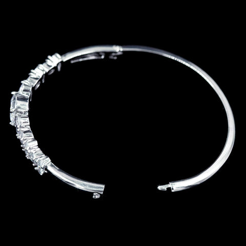 Bracelets #17187 - Graduated CZ Cuff Bracelet