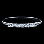 #17188 - Alternating Baguette and Square Cut CZ Cuff Bracelet (Limited Supply) Bracelets Rhinestone Jewelry Corporation