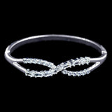 #17192 -Infinity CZ Cuff Bracelet Bracelets Rhinestone Jewelry Corporation