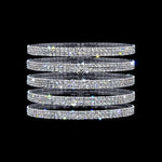 #17300 Railroad Track Coil Bracelet (Limited Supply) Bracelets Rhinestone Jewelry Corporation