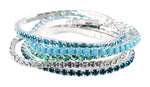 #91110 - Evening Breeze Buncher Bracelets Bracelets Rhinestone Jewelry Corporation