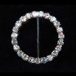 #12097C - Round 1.5" buckle - Made in China (Limited Supply) Buckles & Slides Rhinestone Jewelry Corporation