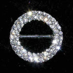 #8149 Double Row 1 1/8" Rhinestone Buckle Buckles & Slides Rhinestone Jewelry Corporation