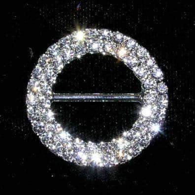 #8149 Double Row 1 1/8" Rhinestone Buckle Buckles & Slides Rhinestone Jewelry Corporation