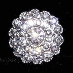 #14052 Small Stacked Flower Button (Limited Supply)