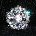 #15377 - Large Rhinestone Cluster Button - Approx. 1" (Limited Supply) Buttons - Round Rhinestone Jewelry Corporation