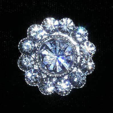 #15574 - Center Stone Daisy Button - 1" (Limited Supply)