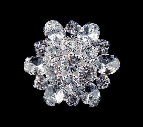 #15619 - Renaissance Burst button - 1 1/8" Buttons - Round Rhinestone Jewelry Corporation