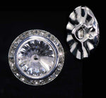 16mm Rondel Button with Crystal Rivoli Center - 11790/16mm