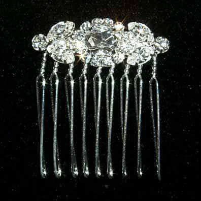 #12701 Fancy Stone Comb (Limited Supply) Combs Rhinestone Jewelry Corporation