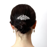 #16852 - Multi Fancy Stone Hair Comb Combs Rhinestone Jewelry Corporation