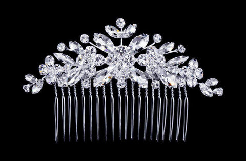 #16863 - Blossom Hair Comb (Limited Supply) Combs Rhinestone Jewelry Corporation