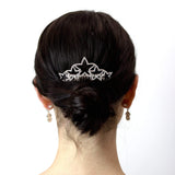 #16867 - Wishing Star Hair Comb Combs Rhinestone Jewelry Corporation