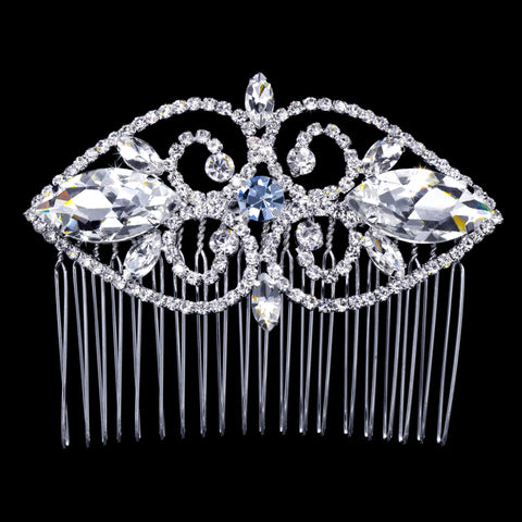 Combs #17232 - "Something Blue" Heart to Heart Hair Comb