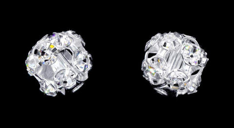 #16940 - Ball Cluster Earring (Limited Supply) Earrings - Button Rhinestone Jewelry Corporation