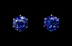 3.0 Carat CZ Sapphire Stud Earrings (#17046-206)