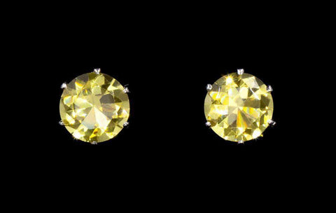 3.0 Carat CZ Sunflower Stud Earrings (#17046-292)