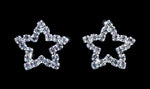 #5327SME Small rhinestone star earrings Earrings - Button Rhinestone Jewelry Corporation