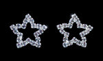 #5327SME Small rhinestone star earrings