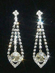 #10008E - 2.5" Rhinestone Dangling Earring
