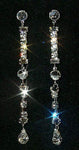 #12349 Multi Stone Single Line Duster Earrings (Limited Supply)