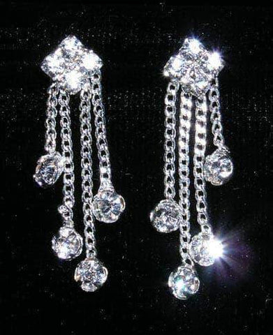 #13980 - Faucet Drop Earring Earrings - Dangle Rhinestone Jewelry Corporation