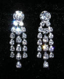 Earrings - Dangle #14126 - Small Crystal Waterfall Earring