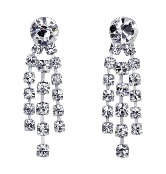 14126 Small Crystal Waterfall Earring