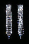 #15081 - Rhinestone Fray Earrings Earrings - Dangle Rhinestone Jewelry Corporation