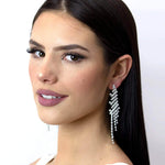 #15089 - Angel Wing Earrings Earrings - Dangle Rhinestone Jewelry Corporation