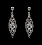 #16680 - Rivoli Burst Drop Drop Earrings Earrings - Dangle Rhinestone Jewelry Corporation