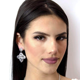#16688 - Massive Rhinestone Drop Earrings