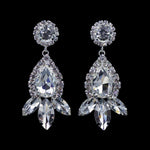 #16699 - Rhinestone Raindrop Earrings (Limited Supply) Earrings - Dangle Rhinestone Jewelry Corporation