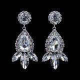 #16699 - Rhinestone Raindrop Earrings (Limited Supply) Earrings - Dangle Rhinestone Jewelry Corporation