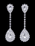 #16908 - Mirrored Teardrop Earrings - 2"