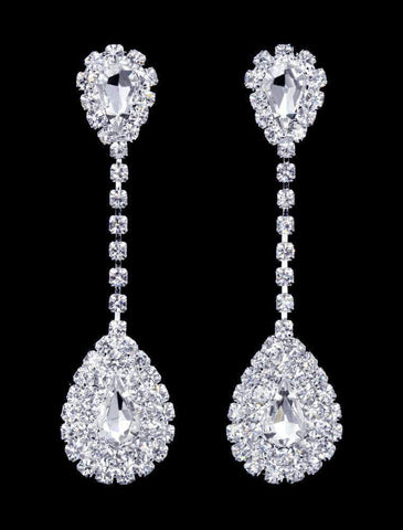 #16908 - Mirrored Teardrop Earrings - 2"