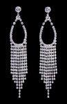 #16916 - Pear Fringe Earrings - 5"