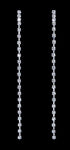 #16918 - Rhinestone Dangle Earrings - 3.75" Earrings - Dangle Rhinestone Jewelry Corporation