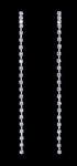 #16918 - Rhinestone Dangle Earrings - 3.75"