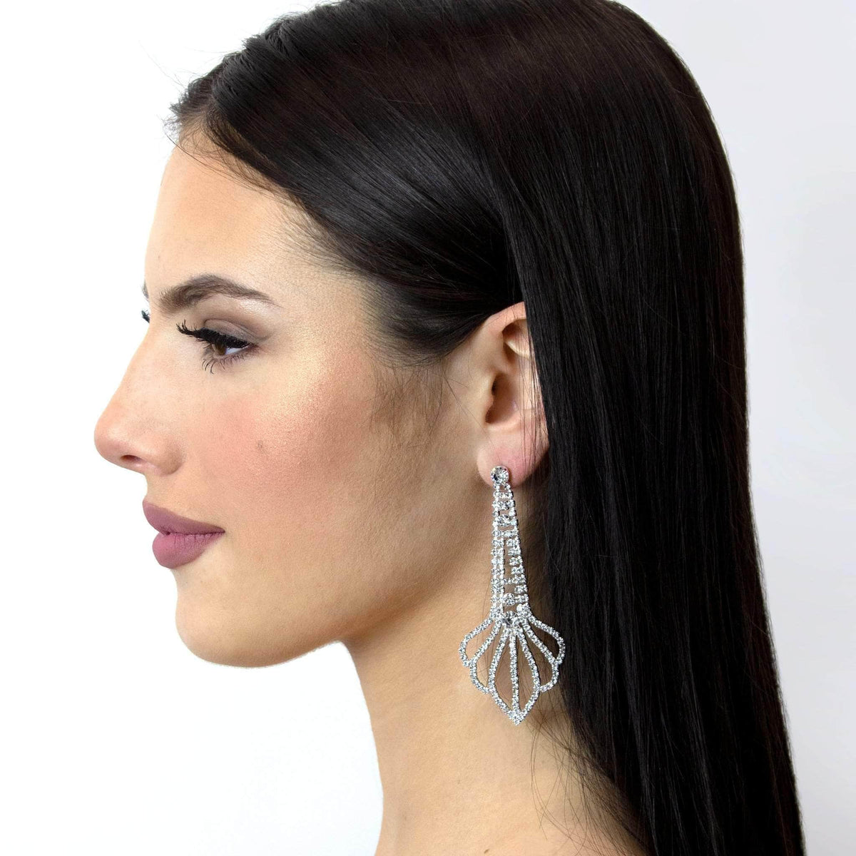 17024 - Seashell Dangle Earrings - 3.25" (Limited Supply)