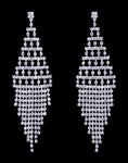 #17071 - Geometric Fringe Earrings - 3.75"