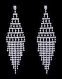#17071 - Geometric Fringe Earrings - 3.75"