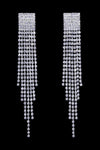 #17072 - Flapper Fringe Earrings - 4.25"